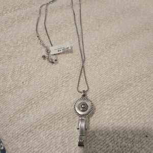 Brighton Twisted Silver Chain Necklace